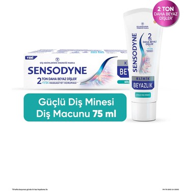 Sensodyne Klinik Beyazlık Güçlü Diş Minesi Diş Macunu 75 ml Fiyatı