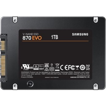 外付けハードディスク・ドライブ Samsung 870 EVO 1TB SSD Samsung 870 Evo 1tb SSD Disk MZ-77E1T0BW 560 - 530 Mb/s, Fiyatı