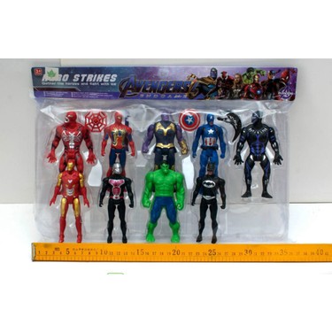Marvel Avanger Süper Kahramanlar 9lu Set Thanos Black Fiyatı