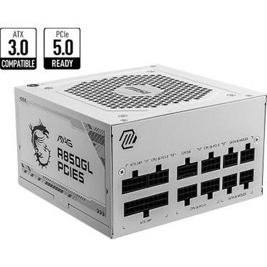MSI PC電源 MAG A850GL PCIE5 WHITE ホワイト MSI PSU MAG A850GL PCIE5 WHITE 850W 80+ GOLD POWER Fiyatı