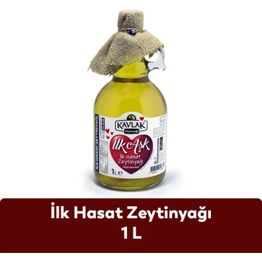 Kavlak Ilk Hasat Soğuk Sıkım Zeytinyağı 1 Lt Gallone Cam