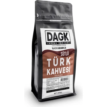Dagk Süt Aromalı Öğütülmüş Türk Kahvesi 200 gr - Türkiye
