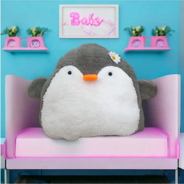 Mellito Toyzz Sevgiliye Hediye ve Bebek Odalari Icin Penguen Yastik Pelus