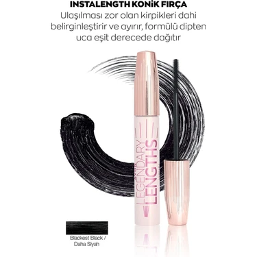 Avon LEGENDARY LENGHTS Mascara – Wimperntusche Für Längere Wimpern, Farbe: Blackest Black