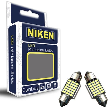 Niken Sofit Beyaz Led Ampul Canbus 31mm 12V 18