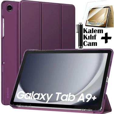 M.TK Moveteck Samsung Galaxy Tab A9 Plus 11 Inç SM-X210 Tablet Kılıfı Akıllı Smart Uyku Modlu