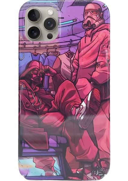 iPhone 15 Pro Max Kılıf Aesir Seri Desenli Sert Kapak