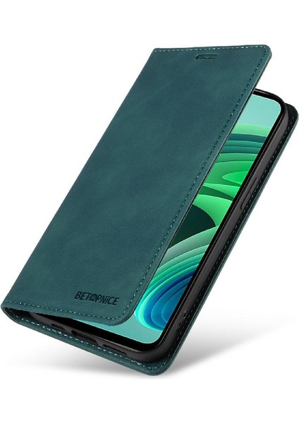 Xiaomi Redmi Not 10 Için Kılıf 5g Koruyucu Folio Cüzdan Manyetik Pu (Yurt Dışından)