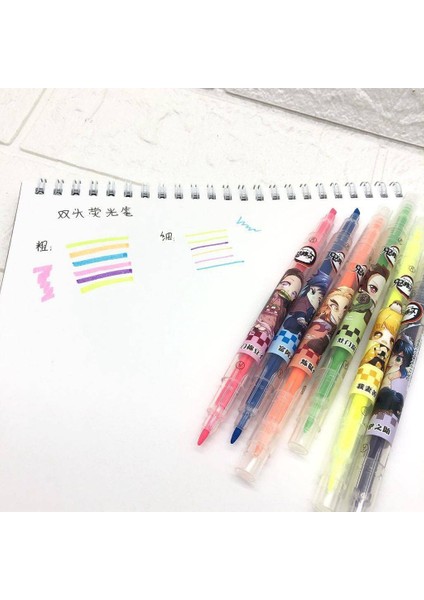 6 Adet 1 Takım Tarzı 6-Renk Anime Demon Slayer Kimetsu Hiçbir Yaiba Kamado Tanjirou Nezuko Agatsuma Zenitsu Fosforlu Kalem Işaretleyici Kalem Kırtasiye Hediye (Yurt Dışından) indirimleri
