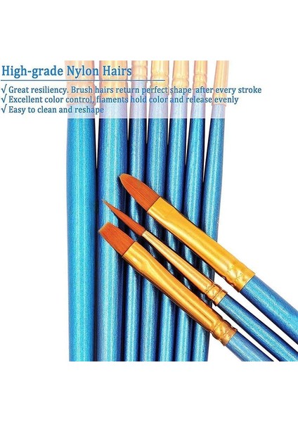 10 Adet Mor Bordo Tarzı Sanatçı Boya Fırçası Seti Ahşap Saplı Naylon Saç Detay Boya Fırçaları Akrilik Yağ Suluboya Fırçaları Yüz El Sanatları Boyama Için (Yurt Dışından) fırsatları