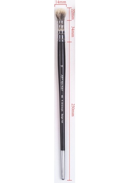 SIZE10 1pc Tarzı Artsecret Yüksek Dereceli R Porsuk Saç Doğal Ahşap Çubuk Saplı Yağ ve Akrilik Boyama Sanat-Boya Fırçası Çizim Için (Yurt Dışından) fiyatları