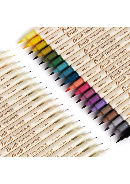 No.5 Tarzı Et Çift Başlı Fosforlu Kalemler Retro Renkli Ikiz Marker Kalemler Seti Çizgi Suluboya Çizim Öğrenci Okul Kırtasiye Notu (Yurt Dışından) indirimleri