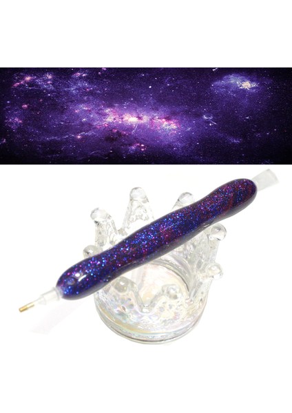 Parlayan Mor Tarzı El Yapımı Reçine 5d Elmas Boyama Sanat Matkap Kalem Stylus Kiti Aracı Aksesuarları ve Elmas Boya Sanat Kalem Ipuçları Kafaları Yerleştirici ve Balmumu (Yurt Dışından) fırsatları