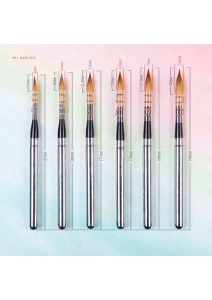 No.10 Tarzı Artsecret Yüksek Dereceli Boya Fırçası NO.881 Anti-Damlayan Samur Saç Paslanmaz Kap Müthiş Ahşap Saplı Katlanabilir Sanat Malzemeleri (Yurt Dışından) fiyatları