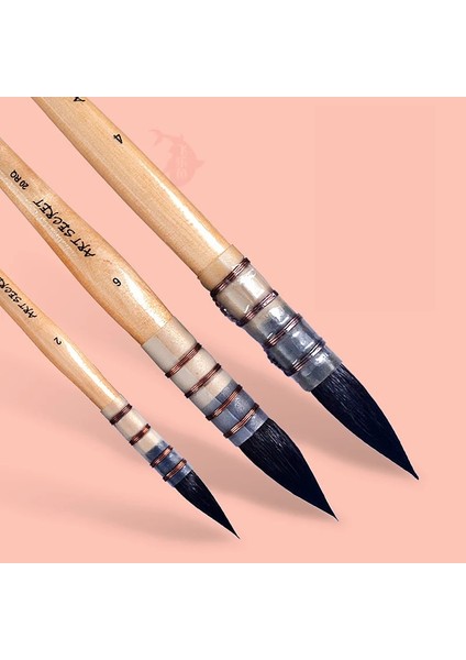 3 Numaralı Stil Ithal El Yapımı Sincap Saç Suluboya Boya Fırçaları Yuvarlak Fırça Kalem Sanat Boyama Seti, Guaj Washmop Sanat Malzemeleri (Yurt Dışından) modelleri