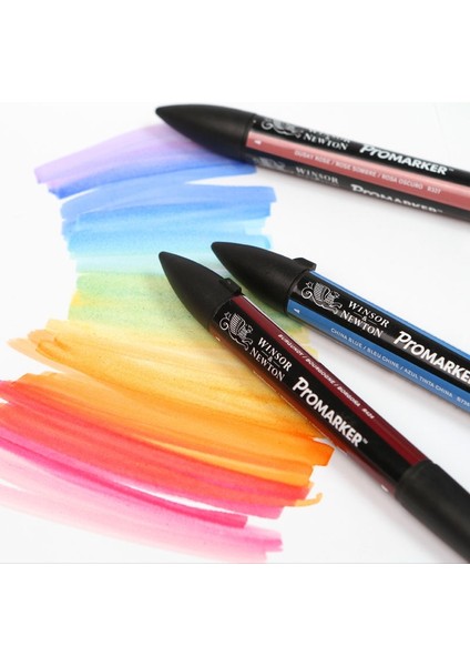 Turuncu Tarzı Winsor & Newton Promarker Çift Uçlu Grafik Marker Kalemler Profesyonel Tasarım Kalemler Kırmızı ve Orangetone (Yurt Dışından)