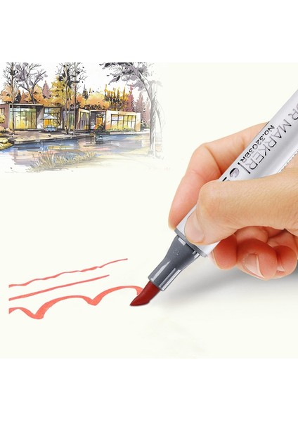 No.42 Tarzı Yuvarlak Tek Kopya Işaretleyiciler Kalem Gevşek Alkol Fırçası Boya Kalemleri Kroki Promarkers Için Yumuşak Çizim Animasyon Manga Işaretleyiciler (Yurt Dışından) modelleri