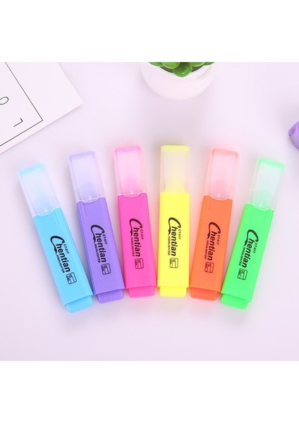 3 Kalem Sarı Stil 6 Renk Sevimli Fosforlu Kalem Pastel Tebeşir Işaretleyici Japon Floresan Kalemler Renkli Okul Malzemeleri Kore Kırtasiye (Yurt Dışından) fiyatları