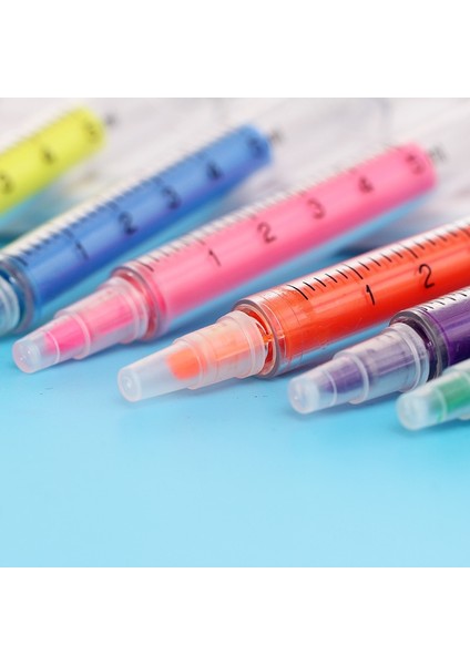 6 Renk Stili 6 Colorslot Yaratıcı Renkli Şırınga Şekli Fosforlu Iğne Tüp Floresan Suluboya Kalem Okul Çizim Sanat Malzemeleri (Yurt Dışından) fiyatları