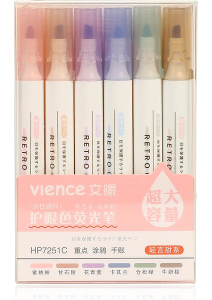 HP7251C Stili Et Sevimli Morandi Fosforlu Kalem Yüksek Li Yaratıcılık Floresan Kalem Günlük Kalemler Marker Kalem Sanat Malzemeleri (Yurt Dışından)