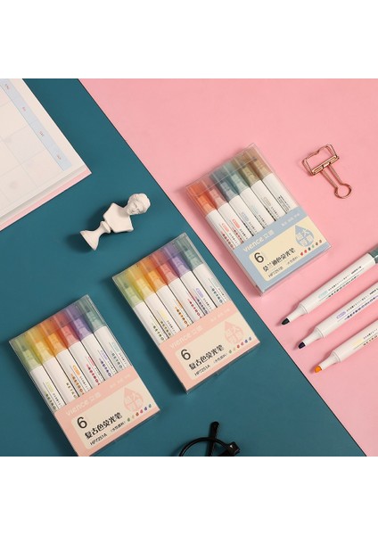 HP7251C Stili Et Sevimli Morandi Fosforlu Kalem Yüksek Li Yaratıcılık Floresan Kalem Günlük Kalemler Marker Kalem Sanat Malzemeleri (Yurt Dışından) modelleri