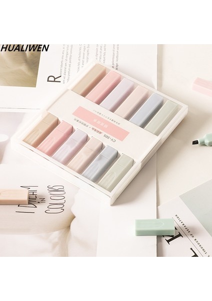 Sarı Stil 6ADET Yumuşak Uç Fosforlu Kalem Açık Renk Kawaii Işaretleyici Kalem Dıy Fotoğraf Albümü Dergisi Floresan Kalem Okul Öğrenci Kırtasiye (Yurt Dışından) modelleri