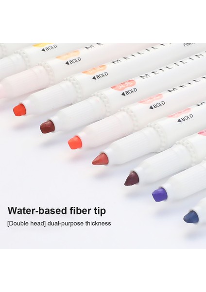 E-5pcs Tarzı Renkler Çift Kafa Fosforlu Kalem Mildliner Renkler Floresan Çizim Dergisi Sanat Işaretleyiciler Kalem Öğrenci Kırtasiye (Yurt Dışından)