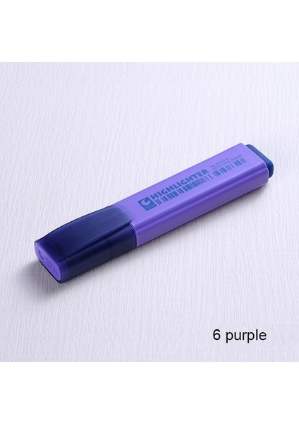 6 Mor Tarzı 8 Renkler Tek Kawaii Fosforlu Kalemler Güvenli Toksik Olmayan Fosforlu Kalem Öğrenci Kırtasiye Ofis Okul Malzemeleri Için Renkli Kalemler (Yurt Dışından)