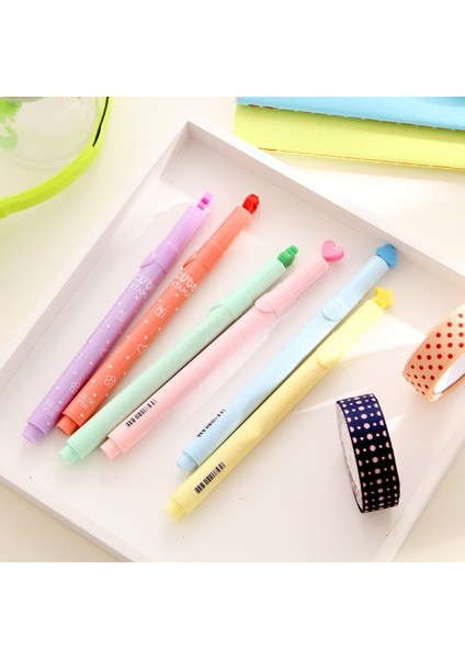 6 Renk Bir Stil Et Sevimli Şeker Renkli Fosforlu Kalemler Kalem Mürekkepleri Yaratıcı Işaretleyici Damga Floresan Peool Malzemeleri Ofis Kırtasiye (Yurt Dışından) fiyatları