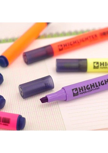 Pembe Tarzı 8 Renk Sta Gle Kafa Işaretleyici Kalem Kafa Kalem Not Kalem Vurgu Işaretleyici Işaretleme Öğrenci Sanat Fosforlu Kalem (Yurt Dışından) fırsatları