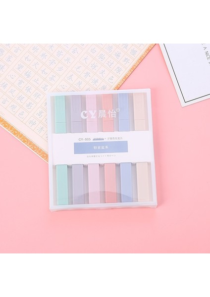 Bir Stile Stil Verin Et Fosforlu Kalemler Kawaii Şeker Renk Manga Işaretleyiciler Midliner Pastel Fosforlu Kalem Seti Okul Öğrenci Kırtasiye (Yurt Dışından)