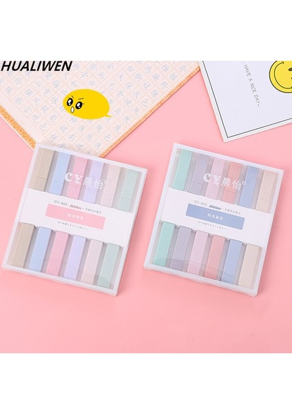 Bir Stile Stil Verin Et Fosforlu Kalemler Kawaii Şeker Renk Manga Işaretleyiciler Midliner Pastel Fosforlu Kalem Seti Okul Öğrenci Kırtasiye (Yurt Dışından) modelleri