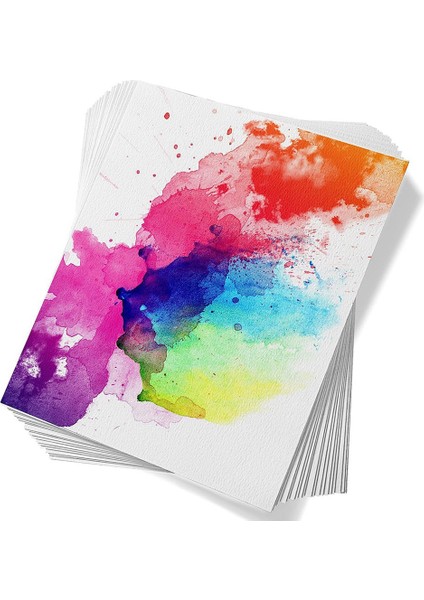 60 Yaprak Suluboya Kağıdı, Soğuk Pres %50 Pamuk 140LB /300GSM Asitsiz Toplu Beyaz Kağıt (7,68 x 5,31 Inç) (Yurt Dışından) fiyatları