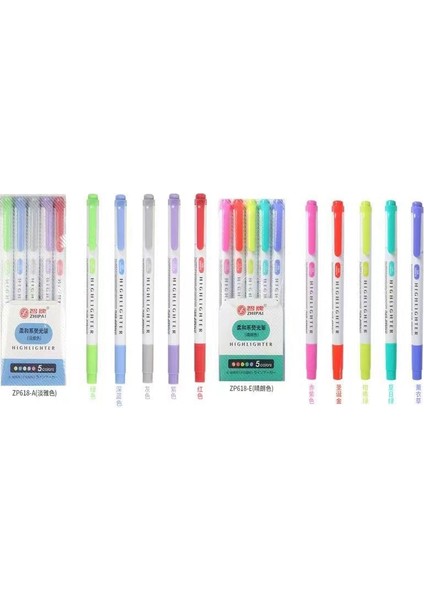 Kumral Tarzı 25 Renk Çift Kafa Fosforlu Kalem Sevimli Kalem Seti Mildliner Sanat Malzemeleri Pastel Işaretleyici Kalemler Öğrenci Okul Ofis Kırtasiye Işareti (Yurt Dışından)