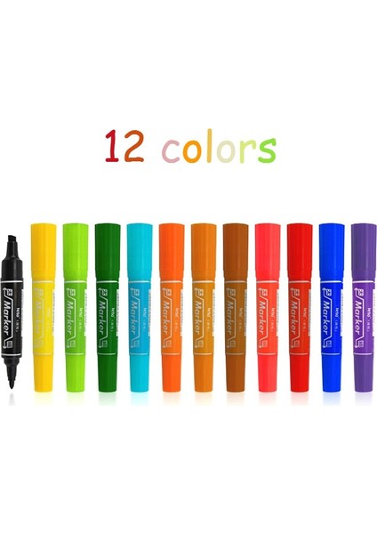 Karışık Renk Stili 2021NEW 12 Renk Fosforlu Kalem Çoklu Renk Seçenekleri Vurgu Işaretleyici Renkli Kalemler Kırtasiye Ofis Okul Malzemeleri (Yurt Dışından) indirimleri