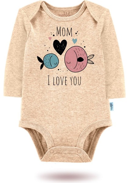 2 Li Organik "annemi Seviyorum" Baskılı Uzun Kollu Bebek Body Zıbın UZUNBEJ-GÜNEŞ194 fiyatları