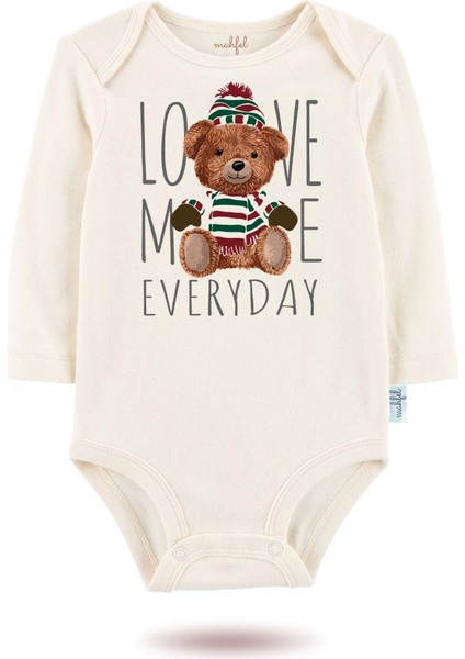 2 Li Organik "annem Patron" Baskılı Uzun Kollu Bebek Body Zıbın UZUN-EKRU-KAHVE-15-720 fiyatları