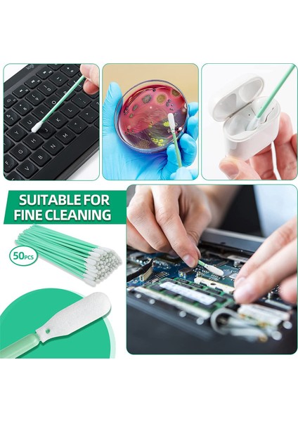 Köpük Temizleme Çubukları - Kamera, Mürekkep Püskürtmeli Yazıcı, Optik Ekipman Için Köpük Çubukla Detaylandırma Laboratuvarı Çubukları (300PCS) (Yurt Dışından)
