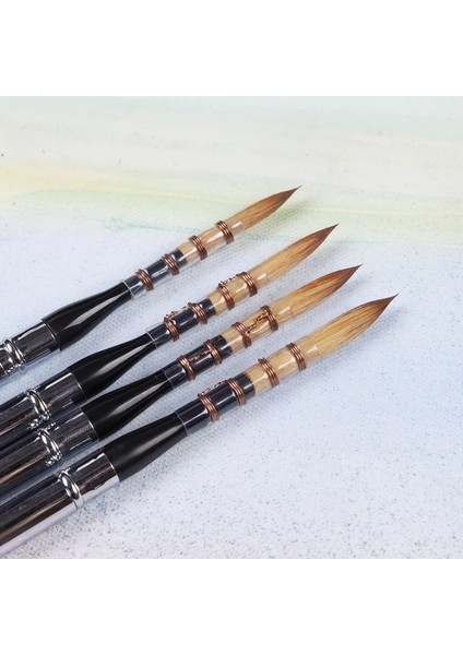 Size8 Tarzı Artsecret 871 Yüksek Li Sentetik Saç Paslanmaz Kap Ahşap Saplı Sanat Boyama Fırçaları Suluboya Fırçası Çizim Için Sanatsal (Yurt Dışından) modelleri