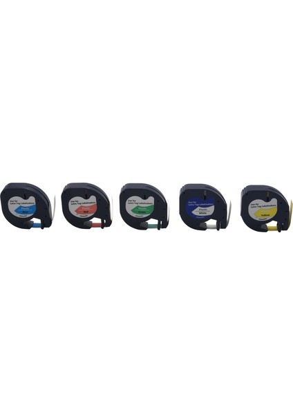 5 Adet 91201 12MM Letratag Bant Için Uyumlu Plastik Etiket Bandı Kendinden Yapışkanlı Bant Karışık Renkli Bant Letratag Etiket Makinesi (Yurt Dışından)