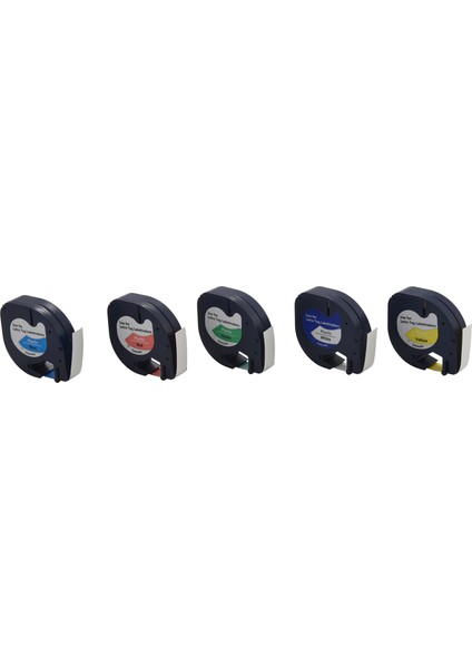 5 Adet 91201 12MM Letratag Bant Için Uyumlu Plastik Etiket Bandı Kendinden Yapışkanlı Bant Karışık Renkli Bant Letratag Etiket Makinesi (Yurt Dışından)