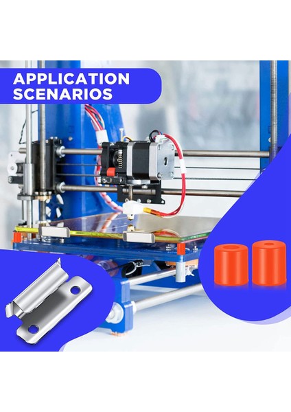 16 Parça 3D Yazıcı Yatak Klipsleri Kelepçe Sıcak Yatak Cam Platformu Sabitleme Kelepçeleri ve Silikon Tesviye Katı Yatak Montaj Seti (Yurt Dışından) fiyatları