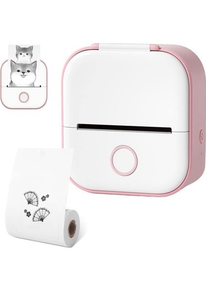 Mini Cep Yazıcısı, Yeni Yükseltme Hızlı Baskı Taşınabilir Mini Termal Yazıcı, Kablosuz Bluetooth Fotoğraf Yazıcısı (Pembe) (Yurt Dışından) fiyatları