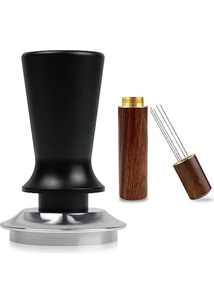 Espresso Sabotaj 51MM ve Espresso Karıştırıcı, Espresso Sabotaj, Kalibre Edilmiş Yaylı El Sabotaj Paslanmaz Çelik Taban (Yurt Dışından)
