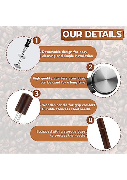 Espresso Sabotaj 51MM ve Espresso Karıştırıcı, Espresso Sabotaj, Kalibre Edilmiş Yaylı El Sabotaj Paslanmaz Çelik Taban (Yurt Dışından)