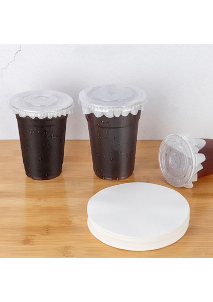 Yuvarlak Şekil Sızdırmaz Kağıt Filmi Kahve Dökülmeye Dayanıklı Conta Sızdırmaz Kağıt Filmleri, 7-9.5 cm Bardak Için Süt Çay Sızdırmazlık (Yurt Dışından) modelleri