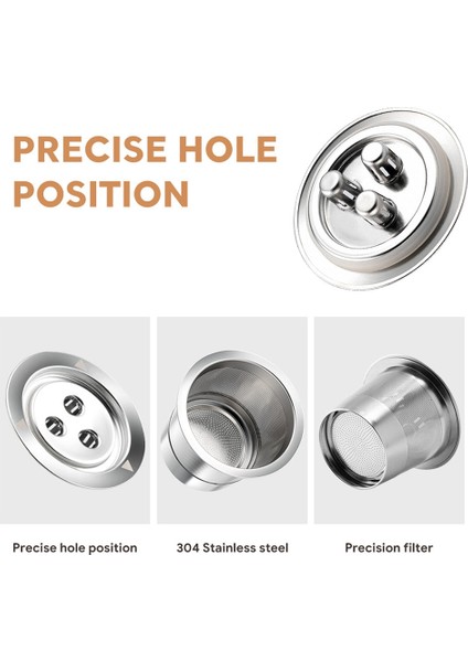 Üç Delikli Yeniden Kullanılabilir Kahve Kapsülü Paslanmaz Çelik Yeniden Kullanılabilir Kahve Kapsülü Kahve Espresso Doldurulabilir Kahve Kapsülleri (Yurt Dışından) indirimleri