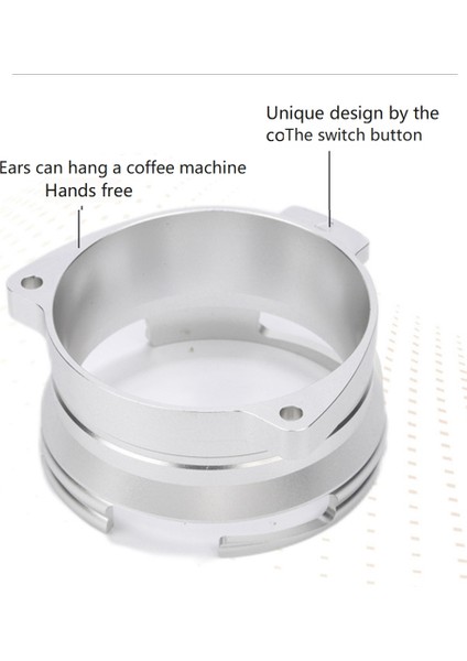 Alüminyum Kahve Tozu Dozaj Halkası 54 mm Kahve Kahve Makineleri Için Dönebilen Döngü Döner Toz Halkası (Siyah) (Yurt Dışından) modelleri