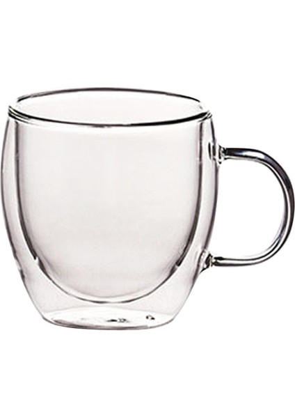 Şeffaf Cam Kahve Fincanı Süt Viski Çay Çift Isıya Dayanıklı Kokteyl Votka Şarap Kupa DRINKWARE-150ML (Yurt Dışından)