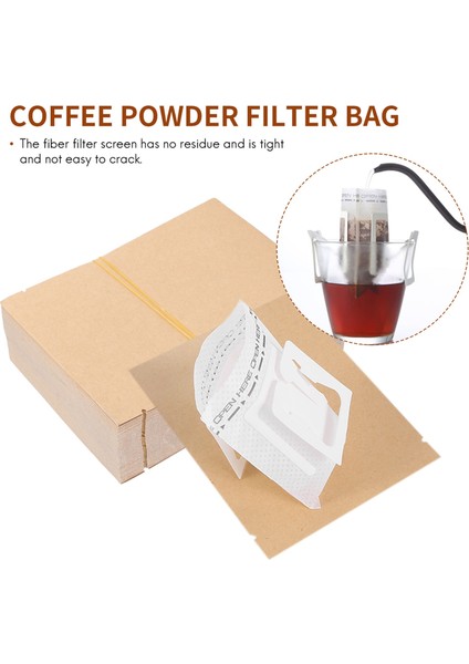 100 Takım Kombinasyonu Kahve Filtre Torbaları ve Kraft Kağıt Kahve Torbası, Taşınabilir Ofis Seyahat Damla Kahve Filtreleri Aletler Set (Yurt Dışından) fiyatları
